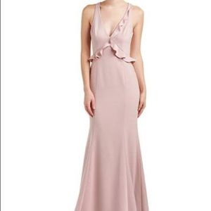 NWT Blush Pink Ruffle Gown
